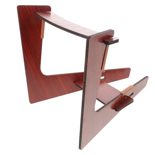 Veemoon Massiver Gitarrenständer L förmig Klappbarer Bodenhalter für Akustikgitarren Bässe Ukulelen und Geigen Stabiler Instrumentenständer für Musiker