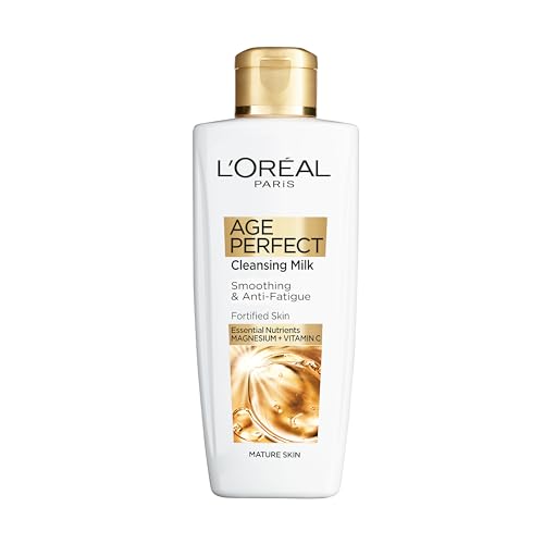LOreal Paris Age Perfect Smoothing & Anti Fatigue Vitamin C Cleansing Milk Looks Clearer and Feels Smoother with a Lasting Sensation of Freshness & Comfort 200 ml