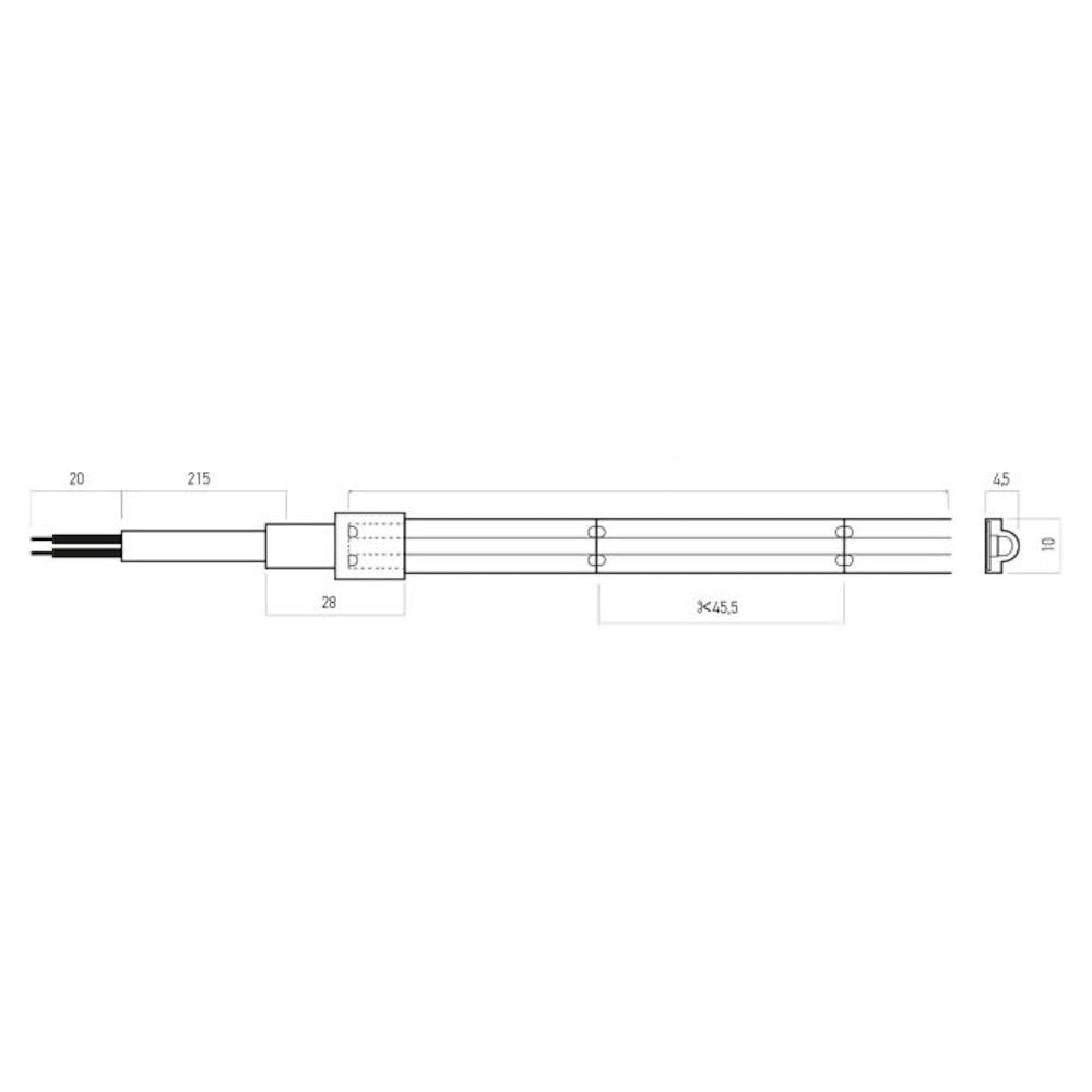 Striscia luminosa LED flessibile, lunga 5 metri, colore bianco e con adesivo 3M rosso 60 WATT, ideale per luce sottopensile e luce soffusa. IP65 per uso esterno ed interno