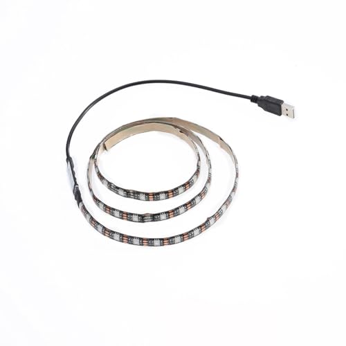 Tira de luces LED flexible multicolor 1m USB miniatura 1