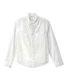 Menβs Self Dressing Magnetic Buttons Adaptive Plaid Dress Shirt - White MED
