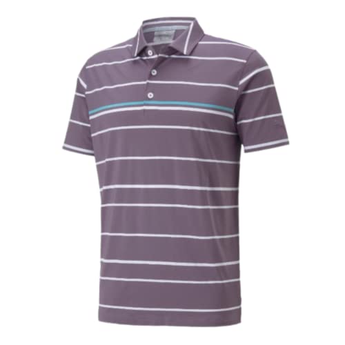Polo de golf PUMA homme mattr border lines violet idéal pour vos parcours d'été en club