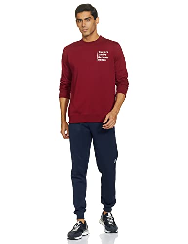 Image of Amazon Brand - Symbol Men Cotton Rich Light Weight Crew Neck Sweatshirt (Regular Fit)