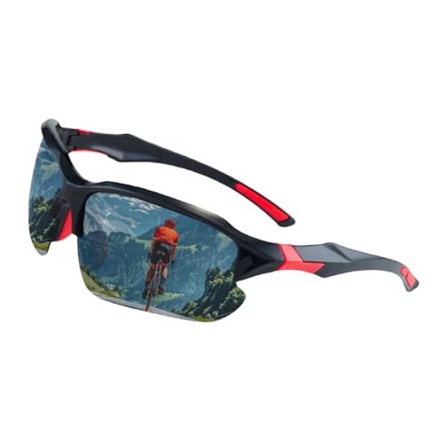 Gases para bicicletas - Gafas de sol deportivas, lentes de bicicleta polarizados de 14.7 cm - Gases deportivas modernas con gafas tintadas para reducir la fatiga oculares, ideal para el ciclismo, las