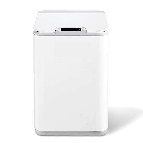 Qi Peng- nduction Smart Trash can - Home Kitchen Bathroom Bathroom Waterproof flip Automatic Sanitary Bucket 10 liters