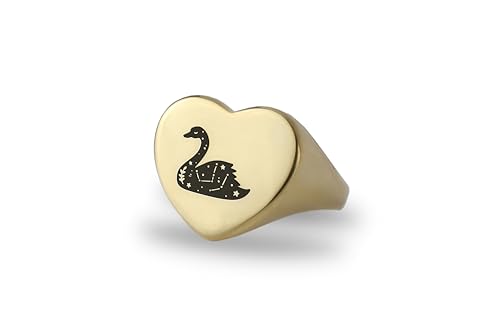 Bague cygne en or 14k forgée avec finesse pour sublimer votre main