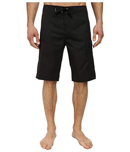 Quiksilver mens Manic 22 Inch Length Cargo Pocket Boardshort Swim Trunk Board Shorts, Black, 35 US