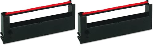 Cinta de reemplazo Acroprint para ES1000, negro/rojo, pack de 2 miniatura 1