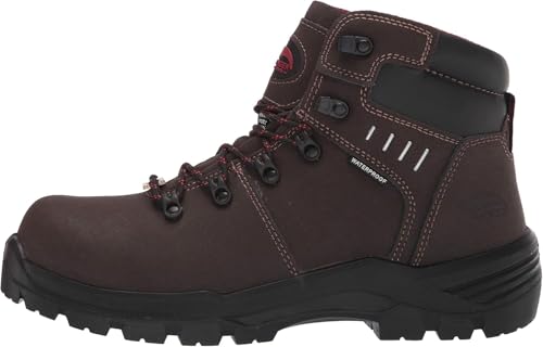 Image of Avenger Foundation Work Boots for Men - Waterproof, Non-Slip, PR, EH, Met Guard, Carbon Toe Safety Shoes - ASTM F2413, Brown