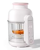 【6 Modes de Cuisson Intelligents】 Ajuste automatiquement le temps et la puissance pour légumes, fruits, poisson, viande et décongélation, garantissant nutrition et texture optimales.