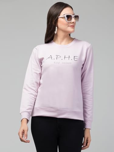 Image of Woman's Full Sleeve Round Neck Fleece Sweatshirt