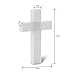 FloraCraft CraftFōM Unassembled Cross 1.5 Inch x 7.9 Inch x 11.6 Inch with 1.9 Inch Face White