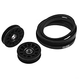 V-Type Spannrolle & Antriebsriemen-Set, 3-teiliges Set für Rasentraktoren, reibungsloser Betrieb, zuverlässige Leistung für die Gartenwartung im Freien