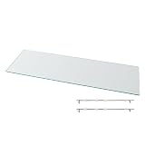 地球家具 コレクションラック DIO ディオ 対応 【オプション】 ガラスひな壇 単品 （ ガラス雛壇のみ ） （ ワイド 幅90cm奥行38cm用 ）