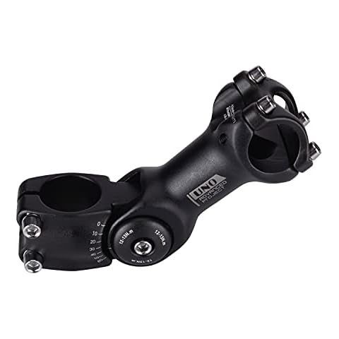 FOMTOR 31.8mm Adjustable Stem 90mm 0~60 Degree UNO 31.8mm MTB Adjustable Handlebar Stem for Most Mountain Bike Road Bike (Fit for 1.25'' Handlebar) Cover