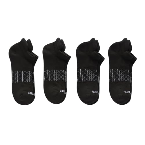 Image of Hanes Men's Socks, Absolute Comfort Cushioned Moisture-wicking Seamless Toe, 4 Pack, Ankle, Crew and Heel Shield Socks