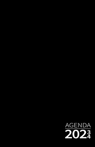 Agenda Scolaire 2023 2024 Noir: 1 jour 1 page et Weekend 1 page | Agenda Noir Scolaire journalier pour primaire, collège, lycée, étudiant, enseignant ... de Septembre 2023 Jusqu'au Juillet 2024