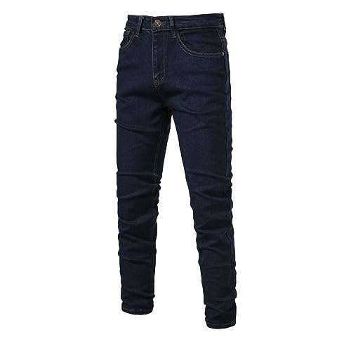 Thatrich Skinny Jeans for Men Low Stretch Slim Fit Wash Denim Jeans Casual Fashion Pants Streetwear Outdoor Straight Fit Pant