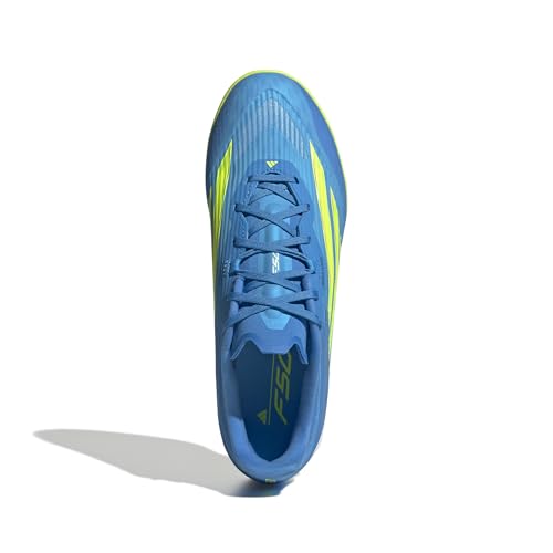 adidas Unisex F50 League Indoor Football Shoes, Lucid Ray Blue/Team solar Yellow 2/Lucid Aquamarine, 44 EU – Ansicht 2