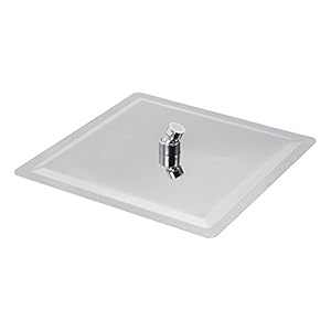 30 Cm Grote Vierkante Regendouchekop van Roestvrij Staal met Milieuvriendelijke Siliconen Pluggaten, Spiegeloppervlak, Gemakkelijk Schoon Te Maken, voor een Heerlijk Bad met