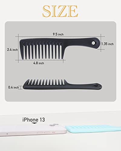 Peines desenredantes para cabello rizado, 6 piezas miniatura 3