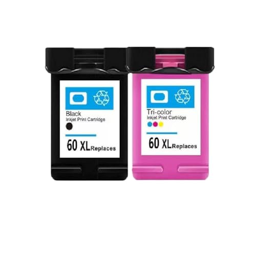 Cartuchos de tinta 60 XL negro y color para impresoras Deskjet F2480 F4480 PhotoSmart C4680
