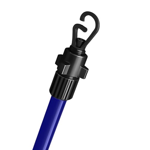 FlickBuyz Heavy Duty Telescopic Washing Line Pole for Outside - 2.1M/2.4M/2.6M Clothes Line Support (1, 2.4 Meter)