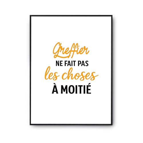 Affiche Greffier Otshirt poster citation humour déco murale maison