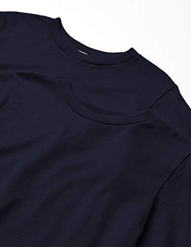 Aquaguard Men's Big Boys' Fine Jersey T-Shirt-2 Pack, Navy, X-Large #TOP1