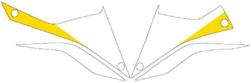 エムディーエフ グラフィックキット アンダーカバーセット ストロボモデル パンプキンイエロー YZF-R25/YZF-R3 MR25-D-PY-UN