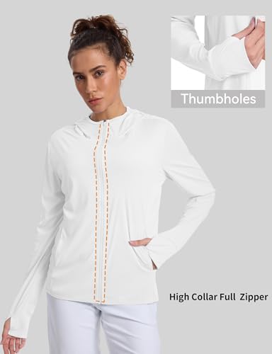 Women's Sun Protection Jacket Zip up Hoodie Lightweight Long Sleeve UV Cover Up Hiking Shirt UPF 50+ – Image 5