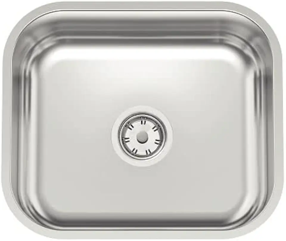 Cuba de embutir Tramontina Lavínia 40 BL em aço inox polido 40x34 cm
