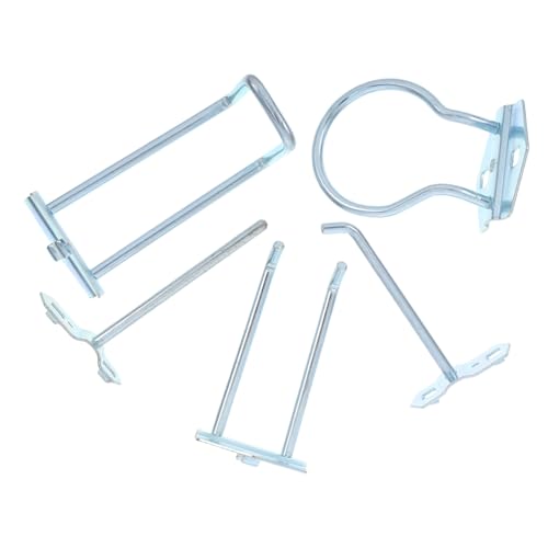 GLEAVI 5pcs Tool Holder Hooks Metal Pegboard Accessories Easy to Install Space-Saving for Home Garage Office Organizati