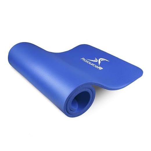 ProsourceFit Extra Thick Yoga and Pilates Mat 1/2" - Blue