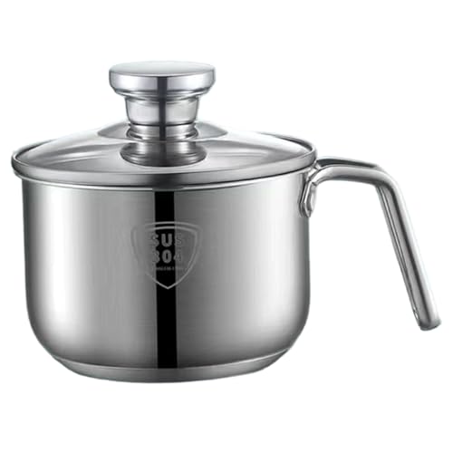 Pot chauffe-lait 2400 ml casserole inox pour sauce et nouilles