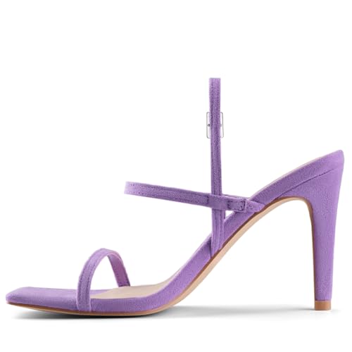Image of Women's Strappy High Heeled Sandals Open Toe Ankle Strap heels Comfy Weddings Shoes