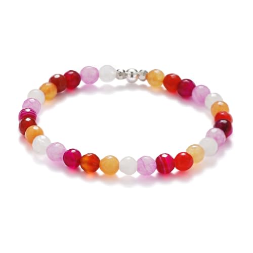 Lesbian Pride Bracelet,Beaded Pride Flag Bracelet Stuff for Women LGBTQ Month Decoration Rainbow Stretch Jewelry Trans Lesbian Accessories Outfits Merch Gifts