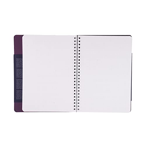 Carnet A5 Fabriano Ecoqua Plus vin pointillé idéal pour bullet journal et notes de bureau - 3