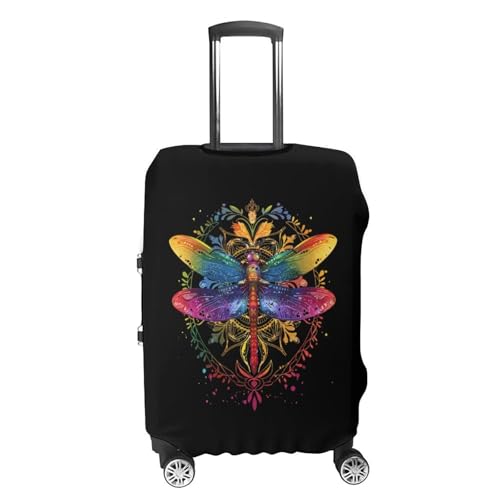 Mandala Dragonfly Chakra Dragonflies Luggage Cover Suitcase Protector Travel Baggage Covers for Men Women S4