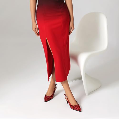 Pumps bout pointu motif léopard en faux suède de qualité supérieure
