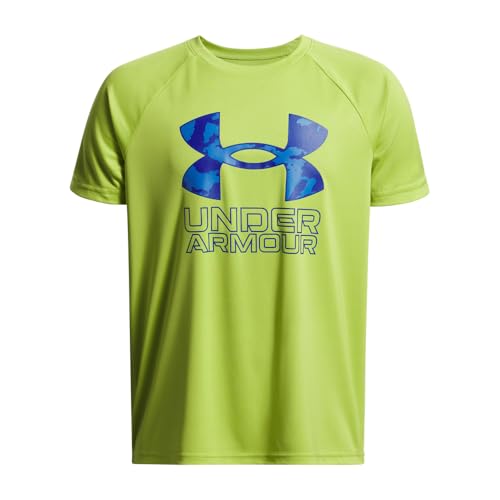 Image of Under Armour Boys' Tech Hybrid Printed Fill Short-Sleeve T-Shirt
