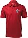 Mens Ford Legend Lives Crest (Pocket Print) Textured Polo Shirt, Red, XL