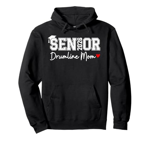 Senior Drumline Mom 2026 Marching Band Graduation Class 2026 Pullover Hoodie