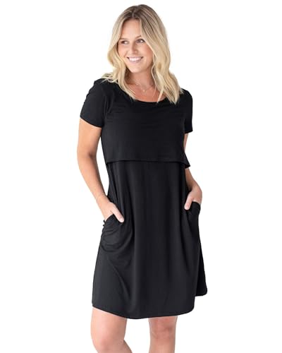 Image of Kindred Bravely Eleanora Ultra Soft Maternity and Nursing Nightgown and Lounge Dress