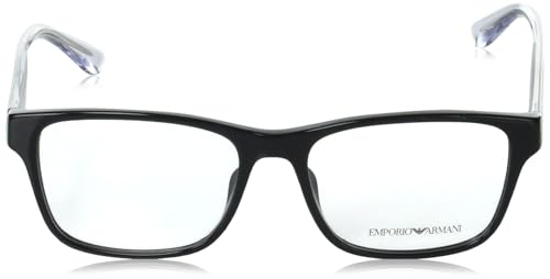 Image of Emporio Armani mens Ea3239f Low Bridge Fit Rectangular Prescription Eyewear Frames