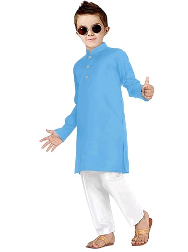 Image of Trustous Ethnic Wear Boys's Cotton Kurta Pyjama Sets