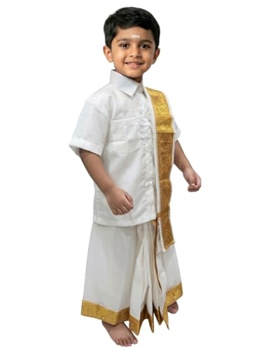 Image of BookMyCostume Kerala Indian State Onam Fancy Dress Costume for Boys and Men 5-6 years