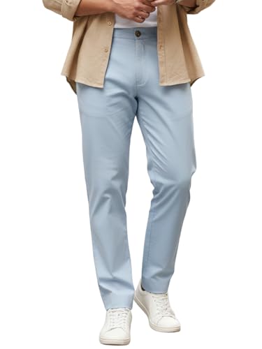 Image of Urbano Fashion Men's Regular Fit Mid Rise Cotton Casual Chinos Trousers Stretch