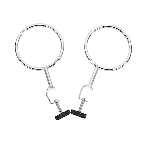 MUSISALY Laboratory Experiment Iron Rings 2pcs Retort Ring Clamps Ideal for Schools