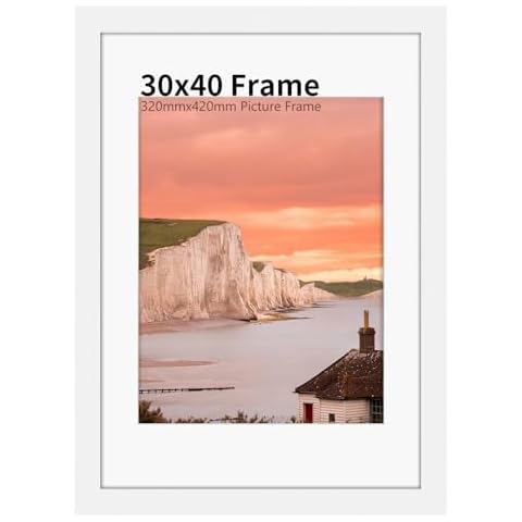 UHOUSEST 30x40cm Black Wood Photo Frame Cover